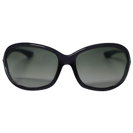 Tom Ford Jennifer Sunglasses in Black Plastic Black