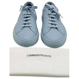 Autre Marque-Tênis de cano baixo Common Projects Achilles em couro azul claro-Azul,Azul claro