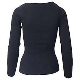 Reformation-Reformation Mia Sweater in Black Cashmere-Black