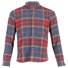 APC Plaid Over Shirt in Multicolor Wool Other Python print