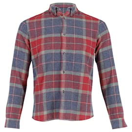 Apc-Sur-chemise à carreaux APC en laine multicolore-Multicolore