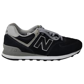 New Balance-Nuovo equilibrio 574 Sneakers Core in camoscio nero-Nero