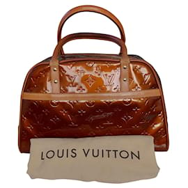 Louis Vuitton-Handbags-Cognac,Bronze,Copper