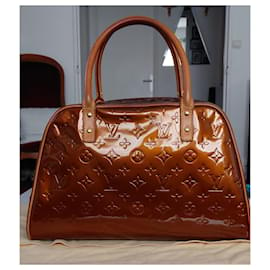 Louis Vuitton-Handbags-Cognac,Bronze,Copper