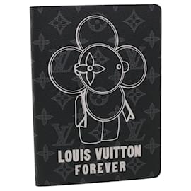 Louis Vuitton-LOUIS VUITTON Monogram Eclipse Notizbuch Vivienne Planner Black GI0285 LV 33815BEIM-Schwarz