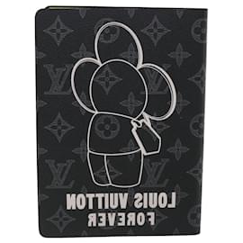 Louis Vuitton-LOUIS VUITTON Monogram Eclipse notebook Vivienne Planner Black GI0285 LV 33815a-Black