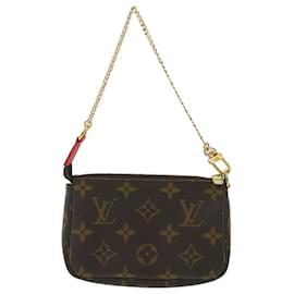 Louis Vuitton-LOUIS VUITTON Mini pochette con monogramma Accessoires Pouch M63830 LV Auth ro696alla-Altro