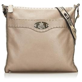 Fendi-Sac messager zippé Fendi Selleria-Argenté