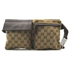 Gucci GG canvas belt bag Brown