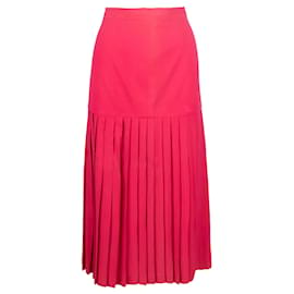 Valentino-Valentino Pink Pleated Skirt-Pink
