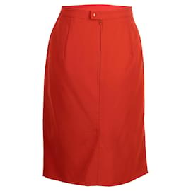 Valentino-Valentino Midi Skirt-Red