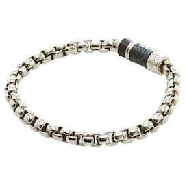 Louis Vuitton-Louis Vuitton Monogram Eclipse Chain Bracelet-Silvery