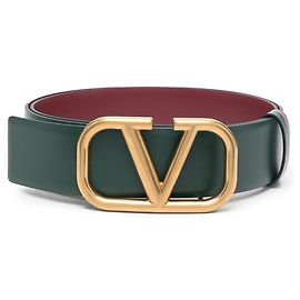 Valentino Garavani Cinturón Hebilla Reversible H.40 Verde