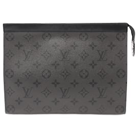 Louis Vuitton-Bolsa Louis Vuitton Pochette Metis Clutch-Preto,Cinza