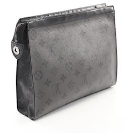Louis Vuitton-Bolsa Louis Vuitton Pochette Metis Clutch-Preto,Cinza