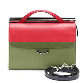 Fendi-Fendi Multicolor Leather Demi Jour Bag-Brown