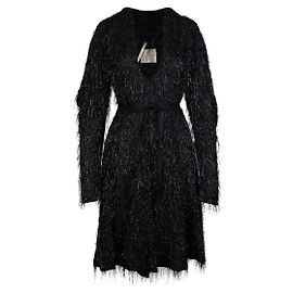 Vivienne Westwood Special Edition Glitzer-Fransenkleid Schwarz