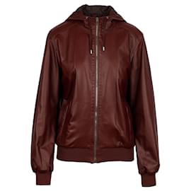 Gucci-Gucci Brown Leather Jacket-Brown