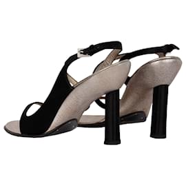 Prada-Prada Strappy Heeled Sandals-Black
