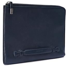 Dior-Dior Leather Clutch Bag-Blue
