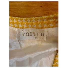 Carven-Veste courte vintage Carven-Jaune