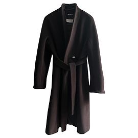 Max Mara Wool and Cashmere Coat Brown Brown