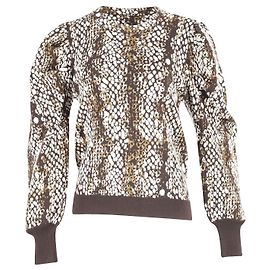 Ulla Johnson Gemma Geraffter Jacquard-Strickpullover aus mehrfarbiger Wolle Andere