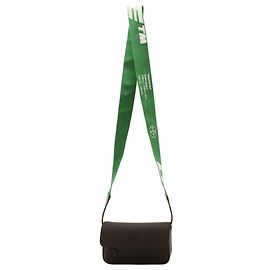 Off White Off-White Ripstop Flap Umhängetasche aus schwarzem Leder Schwarz