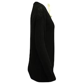 Valentino-Valentino Knit Top with Ribbon in Black Viscose-Black