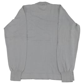 Dolce & Gabbana-Dolce & Gabbana Jersey de manga larga en algodón gris-Gris