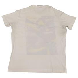 Dsquared2-Dsquared2 Camiseta estampada inspirada na arte pop em algodão branco-Branco