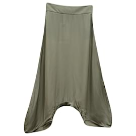 Yves Saint Laurent-Saint Laurent Yves Harem Trousers in Dove Grey Silk-Grey