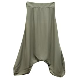 Yves Saint Laurent-Pantalones Harem de Saint Laurent Yves en seda gris paloma-Gris