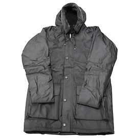 Giacca cerata Barbour Fenton in cotone nero Nero
