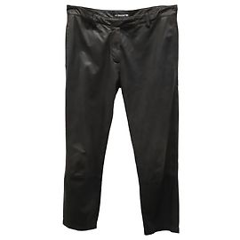 Ann Demeulemeester Pants in Black Leather Black