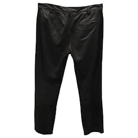 Ann Demeulemeester-Ann Demeulemeester Pants in Black Leather-Black