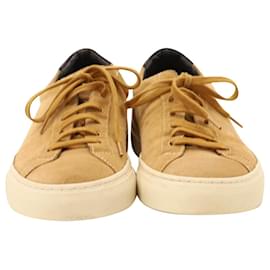 Autre Marque-Common Projects Achilles Retro Low Top Sneakers in Tan Suede -Brown