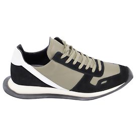 Baskets à lacets Rick Owens Runner en nubuck multicolore Multicolore