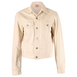 ACNE STUDIOS 1998 Denim Jacket in Beige Cotton Beige