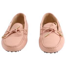 Tod's-Tod's Gommino Driving Shoes in Light Pink Leather-Pink