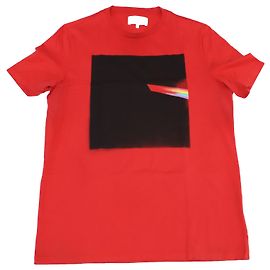 T-shirt Maison Martin Margiela Red Prism Print in cotone rosso Rosso