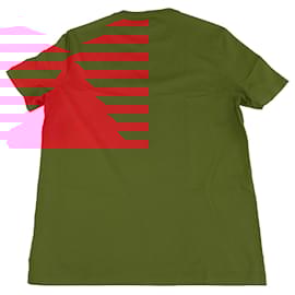 Maison Martin Margiela-Maison Martin Margiela Red Prism Print T-shirt in Red Cotton-Red