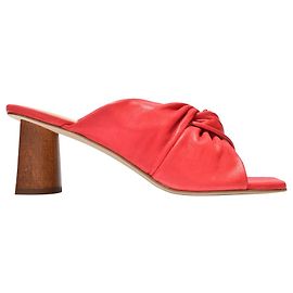 Rejina Pyo Pantoletten Naomi En Cuir Rouge Rot