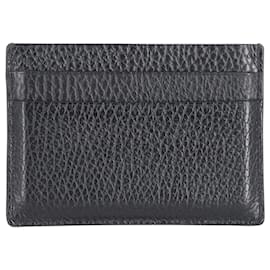 Autre Marque-Common Projects Card Holder in Black Leather-Black