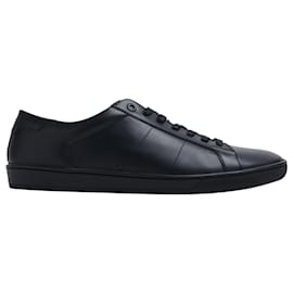 Saint Laurent-Saint Laurent SL-01 Sneakers in Black Leather-Black