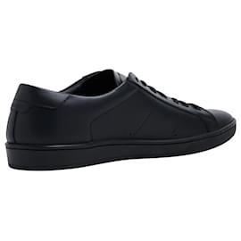 Saint Laurent-Saint Laurent SL-01 Sneakers in Black Leather-Black