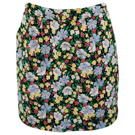 Maje-Maje Floral Mini Pencil Skirt in Multicolor Viscose-Other,Python print