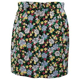 Maje-Maje Floral Mini Pencil Skirt in Multicolor Viscose-Multiple colors
