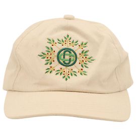 Boné de beisebol com emblema do clube de tênis Casablanca em algodão branco Branco
