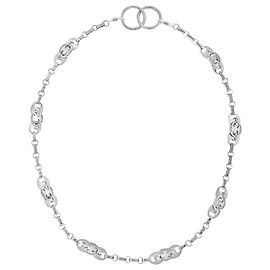 Paco Rabanne Glasses Chain in Silver Laiton Silvery Metallic